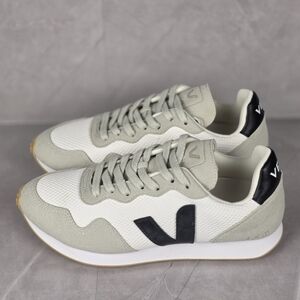 Veja White and Gray Sneakers